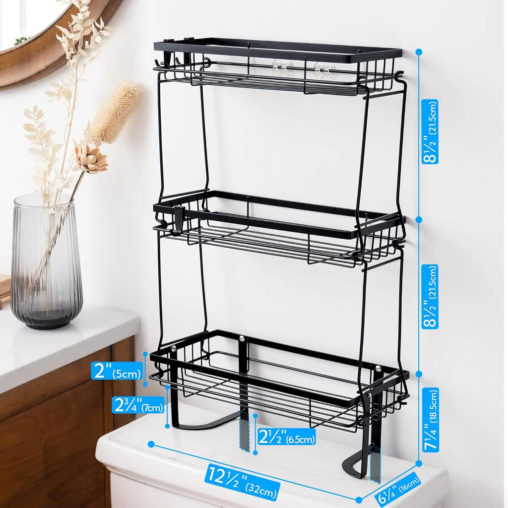 3-Tier Over The Toilet Rack for Bathroom,Over The Toilet Storage,  Over Toilet Storage Shelf, Bathroom Shelves Over Toilet