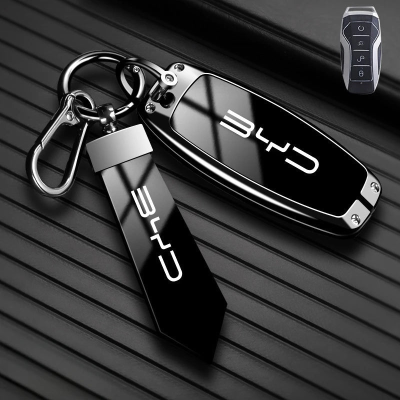 Car Remote Key Case Fob Cover Holder Shell Bag for BYD Song Plus Atto 3 Han EV Tang DM Qin Seal Dolphin Keychain Accessories