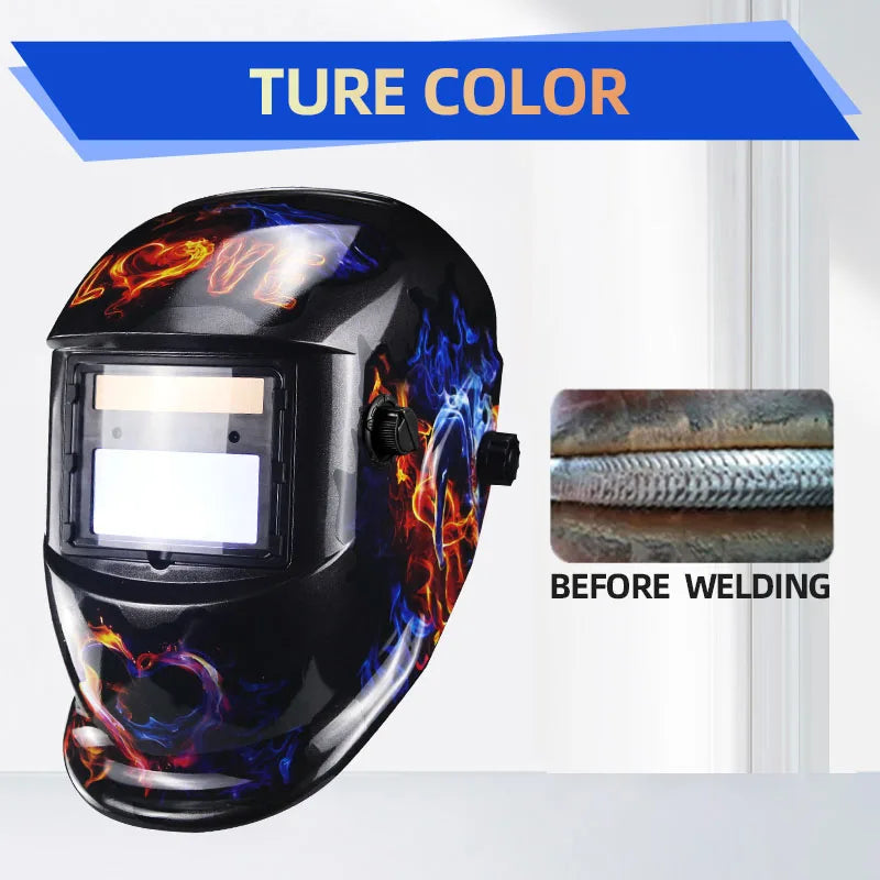 Solar Li Auto Darkening TIG MIG MMA Welding Helmets/True Color Welder Goggles/Mask Eyes Glasses/Goggles for Welding Machine