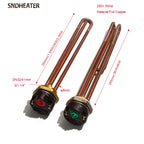 SNDHEATER DN32 250V 50Hz Electric Water Heater Element Thermostat Temperature Control Switch 1.5KW 2KW 2.5KW 3KW 4KW Full Copper