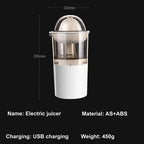 250ml Electric Juicing Cup Orange Juicer Lemon Juice USB Chargeable Portable Squeezer Pressure Fruit Juicer for Home Kitchen