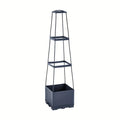 Tomato tower with self watering planting box and trellis - for climbing plants, indoor and outdoor garden support 1 set