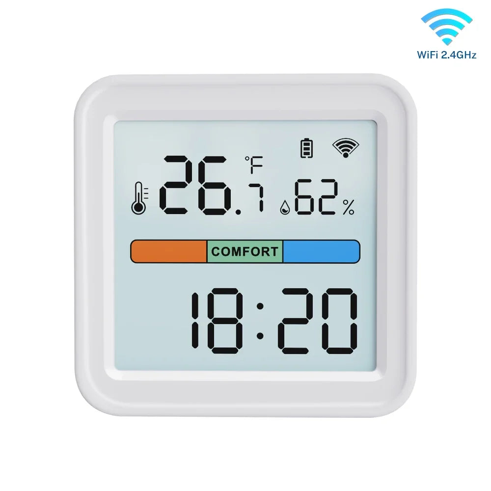 Tuya WiFi Temperature Humidity Sensor Home Automation Hygrometer Thermometer Control Smart Life for Smart Home Support Alexa