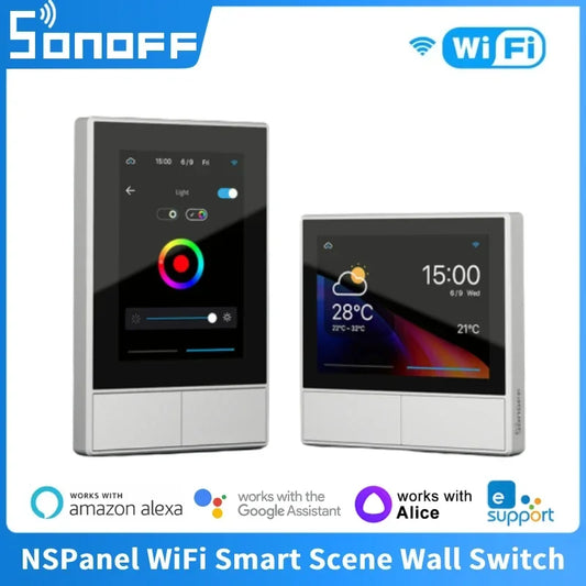 SONOFF NSPanel Smart Home Control Panel - Wall Switch Digital Thermostat for Alexa & Google | AlluCanFind