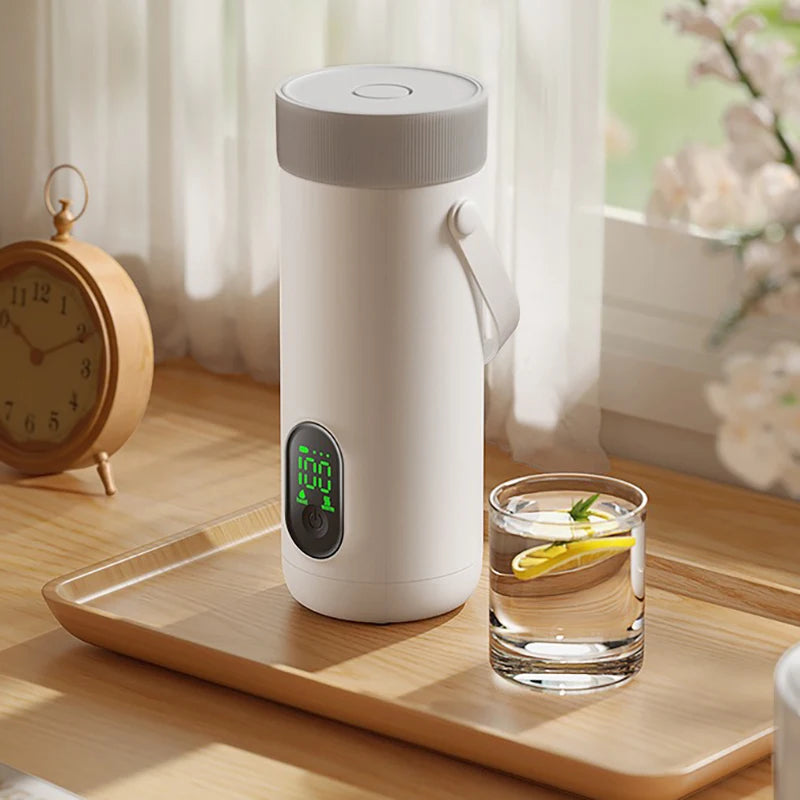 Upgraded Rechargeable Electric Kettle Wireless  Rechargeable Heating Cup for Travel Hot Water Boiler Boiling Milk Bottle for Bab