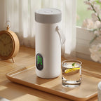 Upgraded Rechargeable Electric Kettle Wireless  Rechargeable Heating Cup for Travel Hot Water Boiler Boiling Milk Bottle for Bab