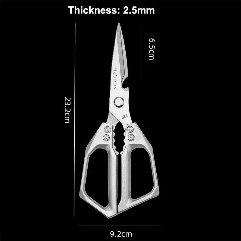 Kitchen Scissors Heavy Duty Multi Functional - High Hardness Sharp Stainless Steel For Cutting Chicken Fish Duck Tool