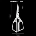 Kitchen Scissors Heavy Duty Multi Functional - High Hardness Sharp Stainless Steel For Cutting Chicken Fish Duck Tool
