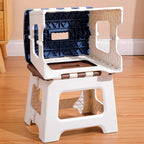 Compact Folding Stool, 11 Inch Adult Climbing Stool, Weight Capacity Up to 330 lbs, Lightweight Stool, Non-Slip Folding Climbing