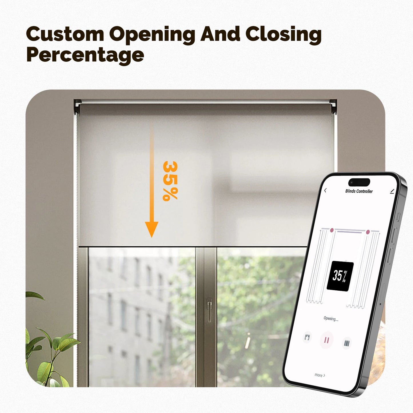 MOES Tuya Zigbee Chain Roller Blinds Smart Electric Curtain Shade Drive Motor Lithium battery  App Control with Alexa GoogleHome