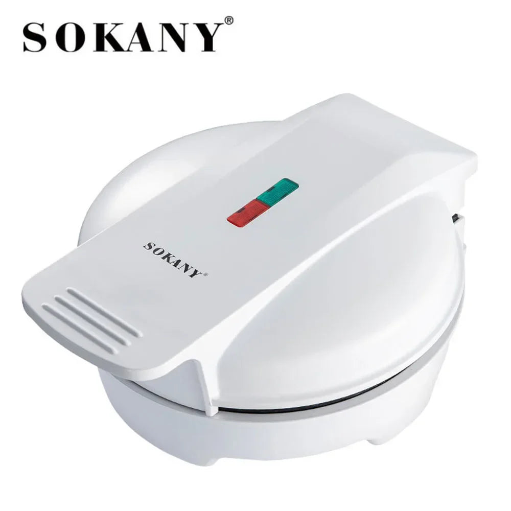 Belgian Waffle Maker - 5 Pieces of Heart-shaped Non-stick Coating, Heated on Both Sides, Suitable for Breakfast Dessert Parties