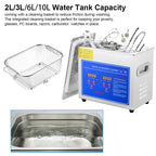 3L 6L 10L 2L Ultrasonic Cleaner Ultrasound Washing Machine Ultrasonic Heated Washing Bath Home Commercial Ultrasonic Cleaner