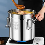 6L 304 Stainless Steel Airtight Canister with Seal Lid Food Oil Sugar Milk Storage Bucket with Handles for Kitchen Restaurants