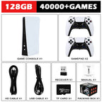 NEW GB5 Video Game Console 64GB/128GB 40000 Free Games HD TV Game Box 5 Two Gamepads For PS1/PPSPP/MAME Arcade Gaming Stick