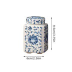 Kitchen Seasoning Ceramic Tea Pot Traditional Chinese with Lid Airtight Food Storage Containers Reusable Pantry Organization