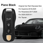 Key Case For Porsche Panamera Spyder Carrera Macan Boxster Cayman Cayenne 911 970 981 991 Smart Remote Key Case Fob Covers Bag