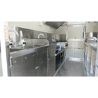 Standard Food Truck Trailer Mobile Kitchen / Ready To Eat Food Van with Full Set Equipment