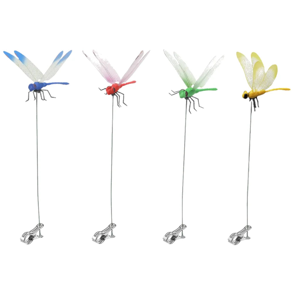 20-3pcs 31cm Simulation Dragonfly Clip Bug Deterrent Realistic Dragonfly Hat Clip Bug Repellent Dragonfly Home Garden Decor