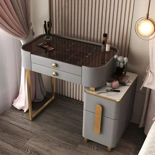 Vanity Makeup Desk Dressing Vanity Makeup Desk Organizers Mirror Storage Dressers Bedroom Multifunctional Schminktisch Furniture