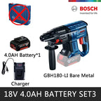 BOSCH Cordless Rotary Hammers SDS PLUS Brushless Motor With 18V Lithium Battery Multifunctional Impact Hammer Drill GBH 180-LI