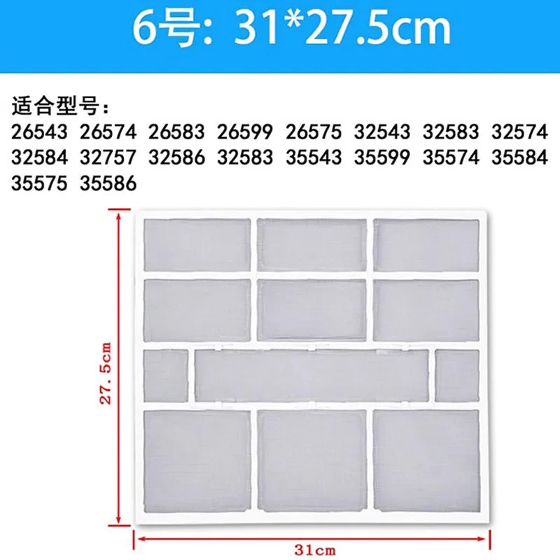 Customized Air Conditioner Flter for GREE 1P/ 2P / Lvjiayuan/Cadiz  Various models  Home Appliance Parts