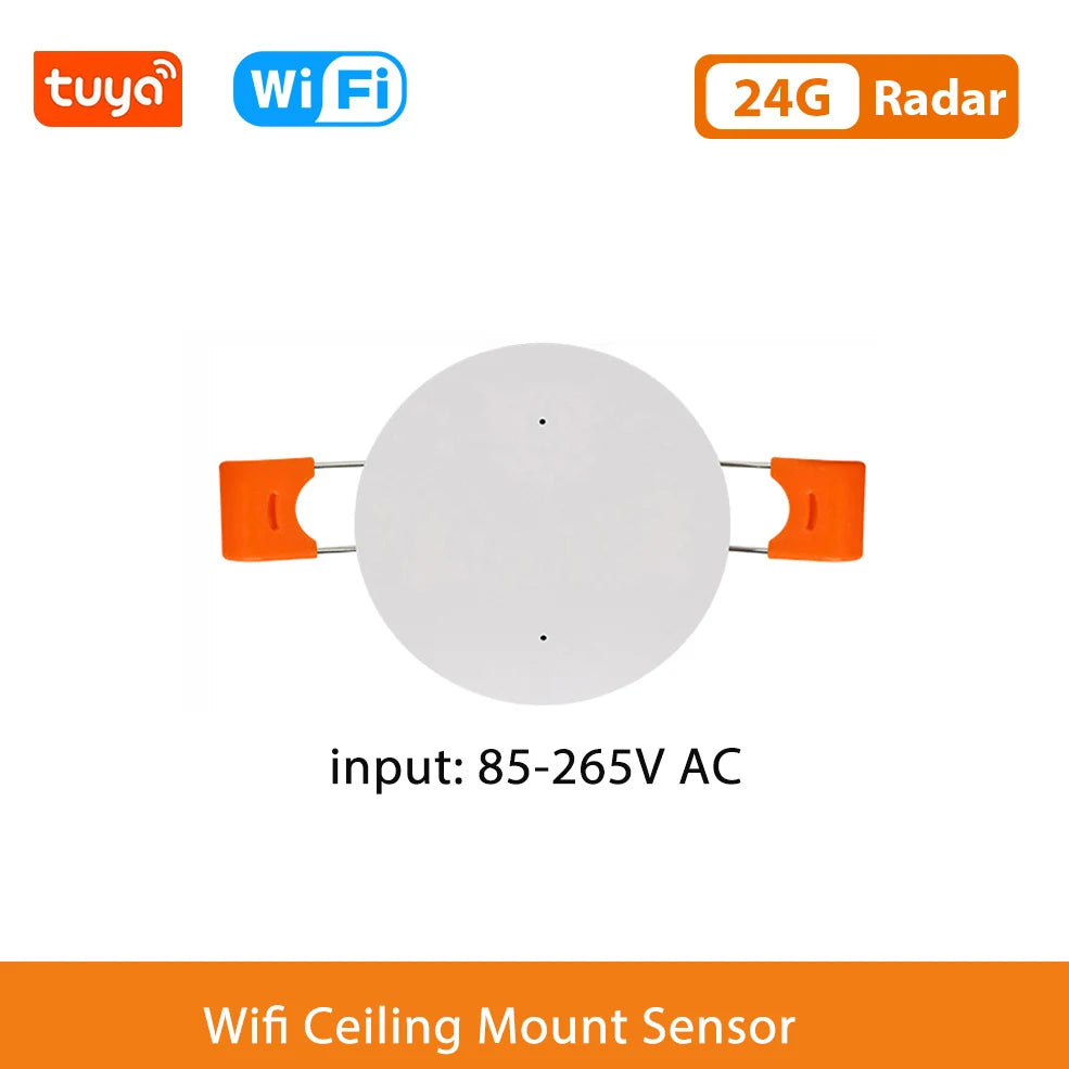 Smart Life Zigbee Human Presence Detector Tuya Wifi MmWave Radar Pir Montion Sensor With Luminance Detection For Smart Home