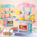 Mini Kitchen Play Set For Kids, Cooking Food Model Simulation Kitchenware Utensils Set Educational Gifts for Boys Girls