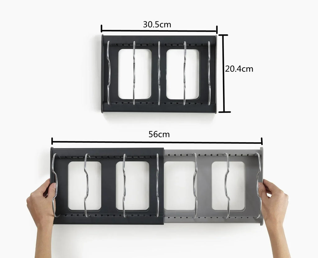 Hot New Pot Lid Storage Rack Cabinet Drawer Cookware Organizer Kitchen Space Saving Shelf Accessory