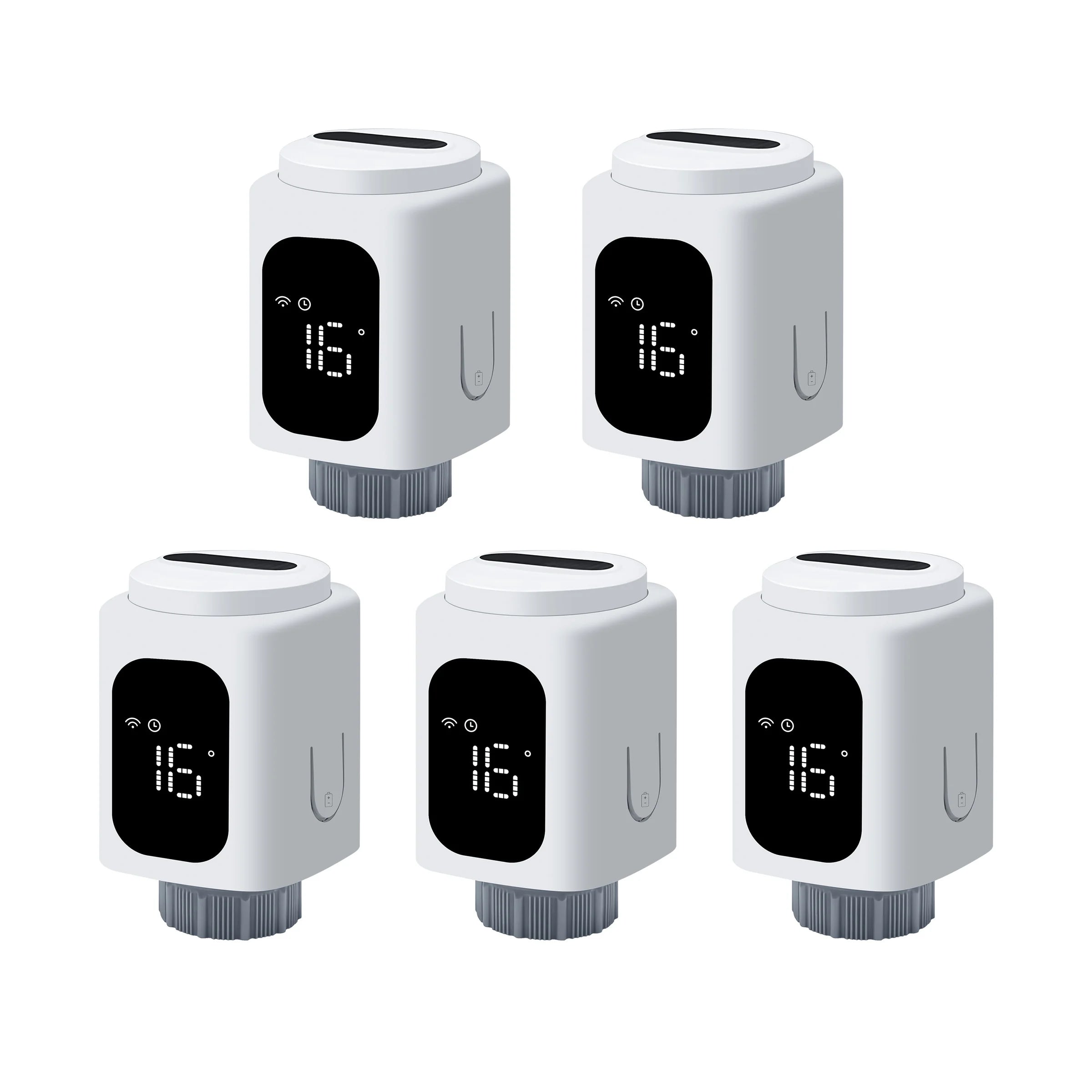 GIRIER Tuya Smart Radiator Thermostat WiFi Thermostatic Radiator Valve Programmable Temperature Controller Supports Geo Fenching