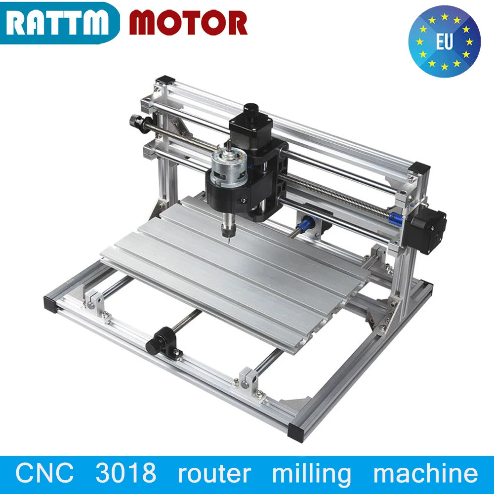 【EU US】CNC 3018 3 Axis GRBL mini Metal laser engraving Router Milling Machine For Wood PVC Leather