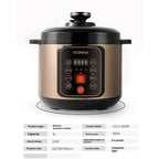 2025 New Electric Rice Cooker Home Multi functional Intelligent 5L Large Capacity Non stick Pot Pressure Cooker