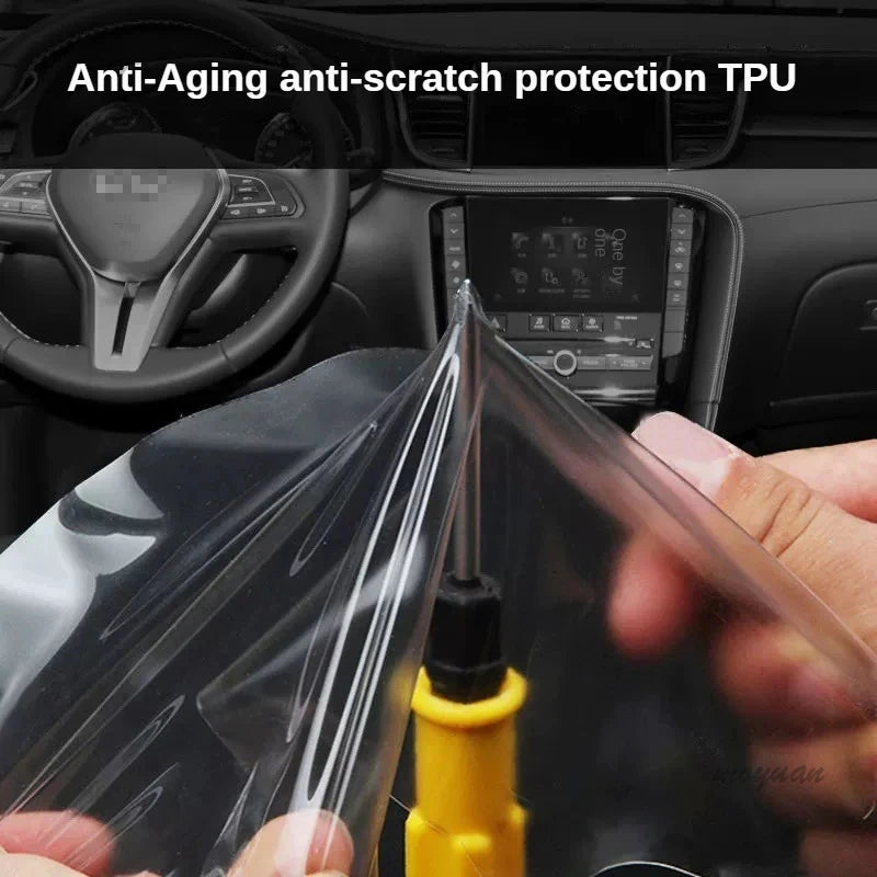 For Geely XingYue L Monjaro 2021-22 Gearbox Panel Navigation Screen Automotive Interior TPU Protective Film Anti-Scratch Sticker