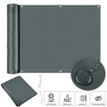Balcony Privacy Screen Fence Cover UV Protection Weather-Resistant Shield for Deck Patio Backyard Outdoor Pool Porch Railing