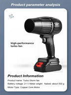 [Industrial Grade Cordless Hair Dryer] High-Efficiency Portable Touch-Control Variable Speed Hair Dryer with Strong Airflow