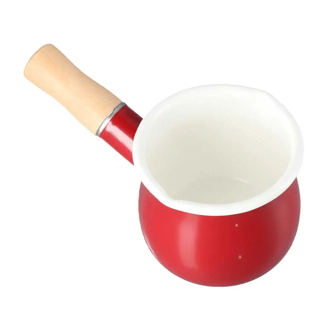 Mini Wooden Handle Kitchen Accessories For Gas Stove Induction Cooker Breakfast Baby Cookware Milk Pot Cooking Pot Soup Pot
