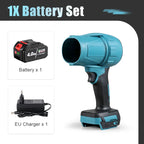 BABEQ 1500W Electric Jet Fan Turbo Air Blowers 200M/S Violent Car Dryer Handheld Dust Leaf Blowing Tool for Makita 18V Battery