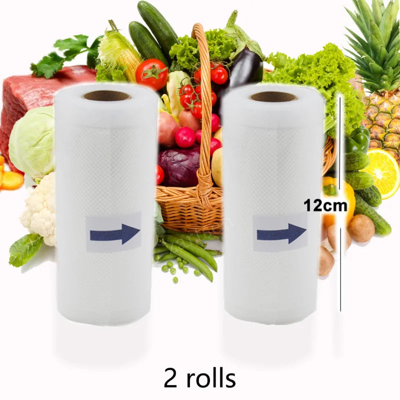 Fresh Long Keeping Bags Packing Film BPA-Free Vacuum Sealer Packaging lot 12+15+20+25+28cm*500cm Vacuum Sealer Food Bags