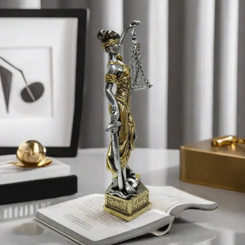 Justice Fairness Goddess Statue ThemisGoddess Of Justice Statue Greek Mythology Ornaments Justice Blind Statues Home Decor