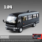 1:24 alloy bus model, cool sound and light, exquisite desktop ornaments, the best collection for car model enthusiasts