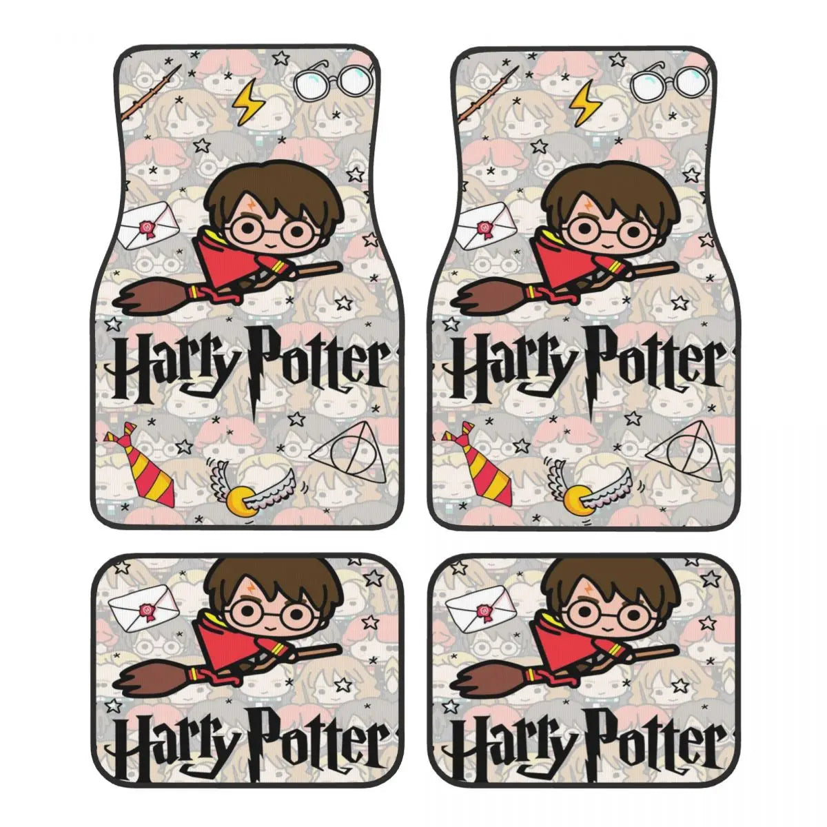 Harrys Potters Automotive Floor Mats for Cars Universal Fit Full Set Car Floor Mats Non-Slip for SUV Truck