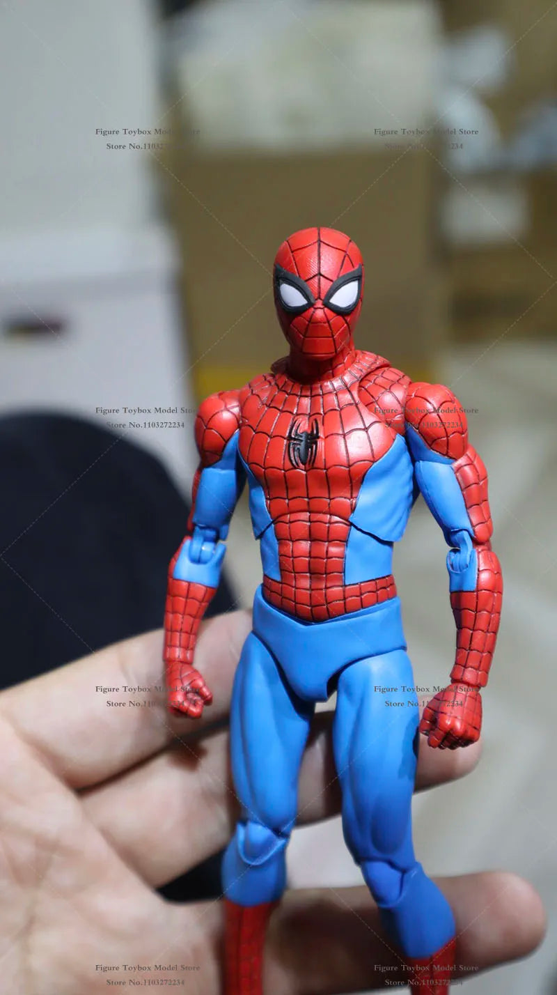 1/12 Anime Game Spider Man Delicate Head Sculpt Perfect Detail Painted Model Toys For 6" Shf Mafex Body Decoration Fans Collect