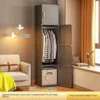 Folding Wardrobe Clothes Cabinets Simple Dressers Cube Storage Locke Closet Plastic Collapsible Sturdy Home Bedroom Furniture