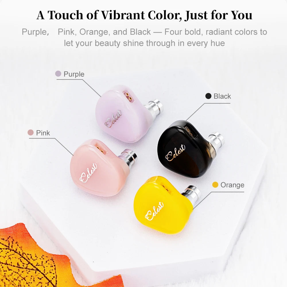 Celest Rue In Ear Earphones 6mm Micro Dynamic Driver Headphone For Gifts Earbuds Hifi Audio Music Headset Cable IEMs