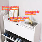Simple Flip Bucket Shoe Cabinet Entrance Ultra-thin Shoe Cabinet Large Capacity Simple Storage Rack Indoor Shoe Storage Cabinet