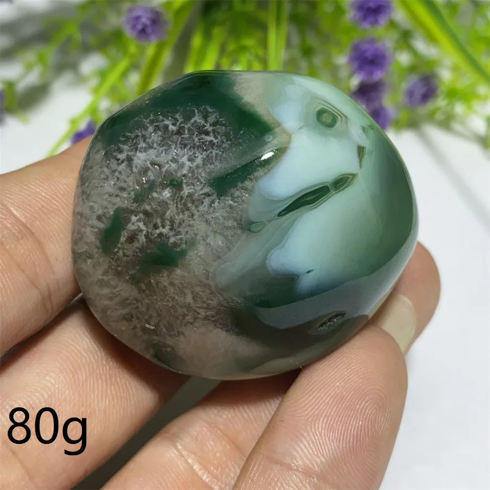 Green Agate Natural Irregular Playthings Small  Stone Healing Crystals Quartz Mineral Craft Decor Accessories Gift