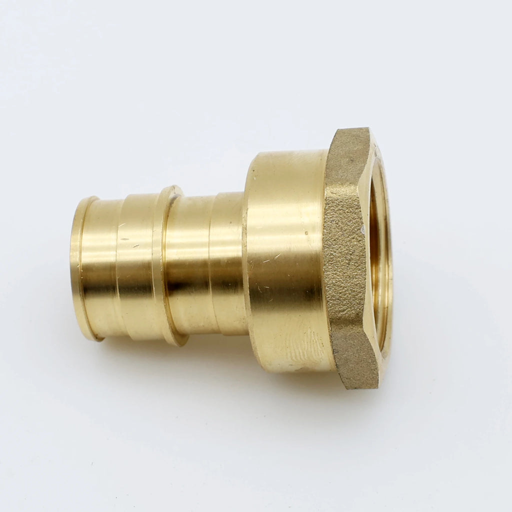 KING SMART  F1960/Wisbo/PEX A Expansion PEX 3/4" * 3/4" Female NPT Straight Female Adapter; 6Pcs/Case; Lead Free Brass; 80261