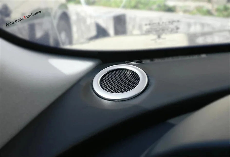 Dashboard Front Stereo Speaker Audio Net Tweeter Mesh Cover Trim Kit Accessories Fit For Jaguar F-Pace 2017 - 2024 Car Styling
