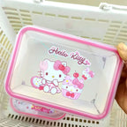 Kitty Rectangle Food Storage Container with Arc Edge Lock Design Airtight Leakproof BPA Free Ideal for Kitchen Organization