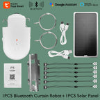 LifeLibero Tuya Smart Curtain Robot Bluetooth Curtain Motor Smart Life Fit to Electric Curtain Rail Track Rod I U Support Alexa
