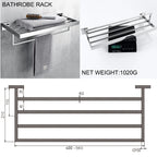 Chrome Polished WC Accessories Toilet Paper Holder Wall Hook Towel Bar Robe Hanger Rack Stainless Steel Bathroom Hardware Set
